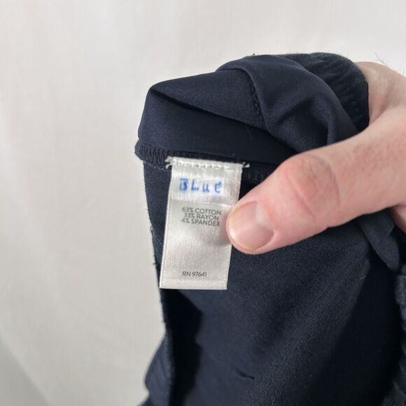 J Jill Pants Women's 6 Solid Black Mid Rise Pull On Elastic Waist Zip Pockets - Picture 9 of 10